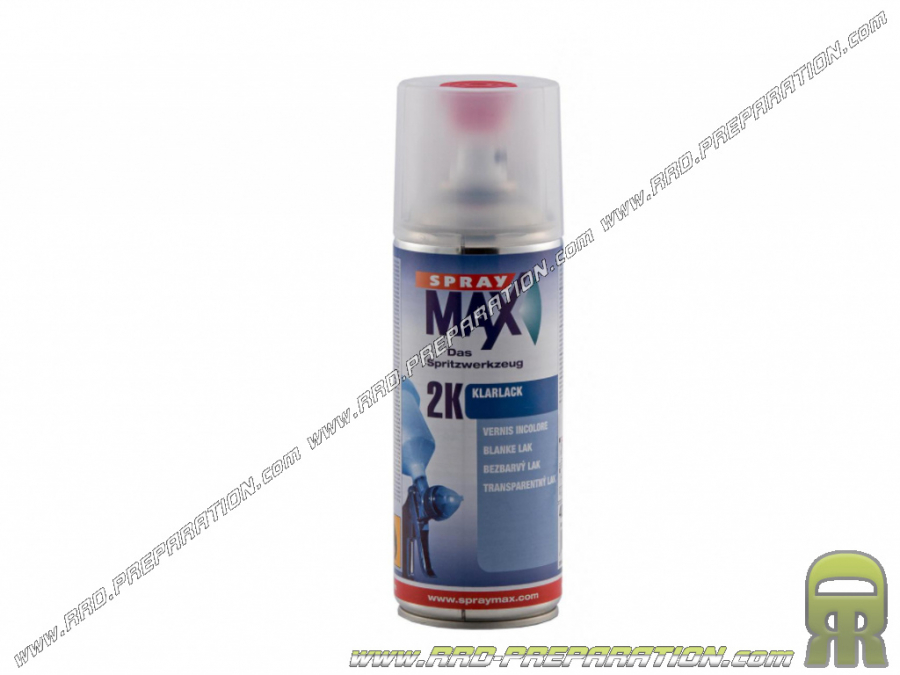 SPRAX MAX barniz bicomponente transparente en spray para carrocería, carenado 400ML