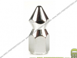 Écrou de culasse SIP pointe chromée filetage M7X100 épaisseur 5,5mm pour Peugeot 103 / MBK 51 / AM6 / DERBI…