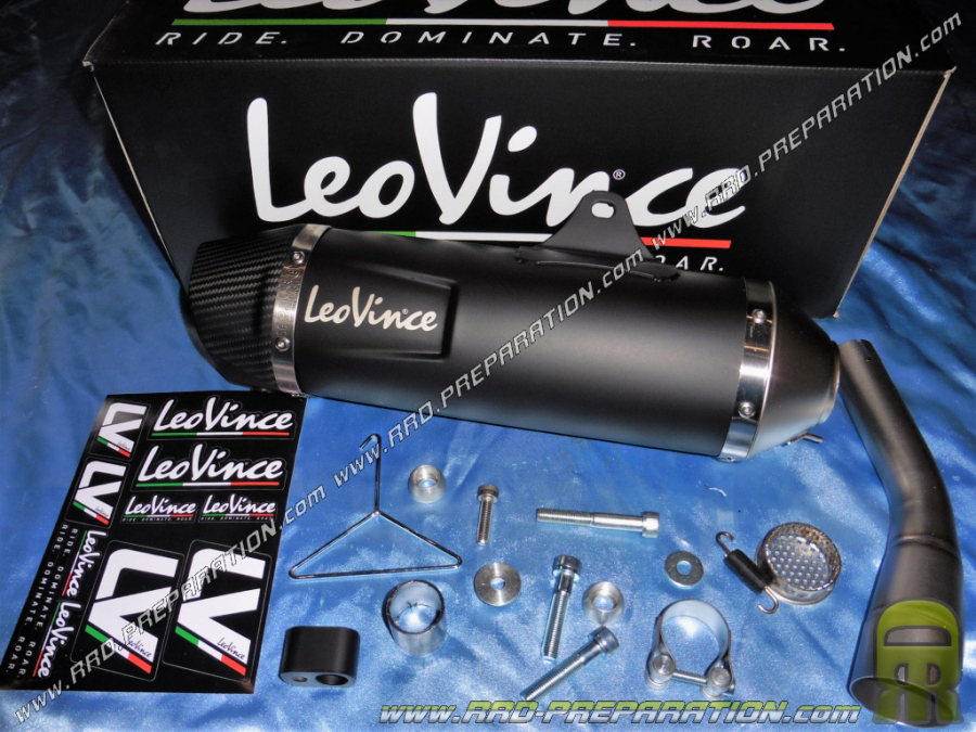 LEOVINCE NERO exhaust silencer for Maxi-Scooter YAMAHA X-CITY and X-MAX 125 from 2006 to 2016