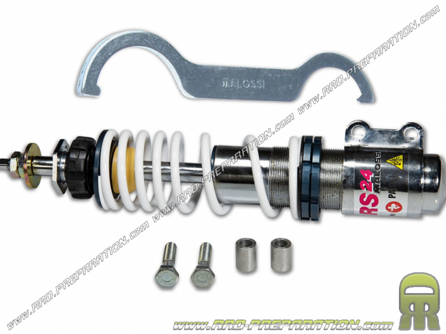 Gas front shock absorber MALOSSI RS 24 PIAGGIO ZIP, QUARTZ, SFERA, SKIPPER, VESPA S 50, 125, 150, 180 ...