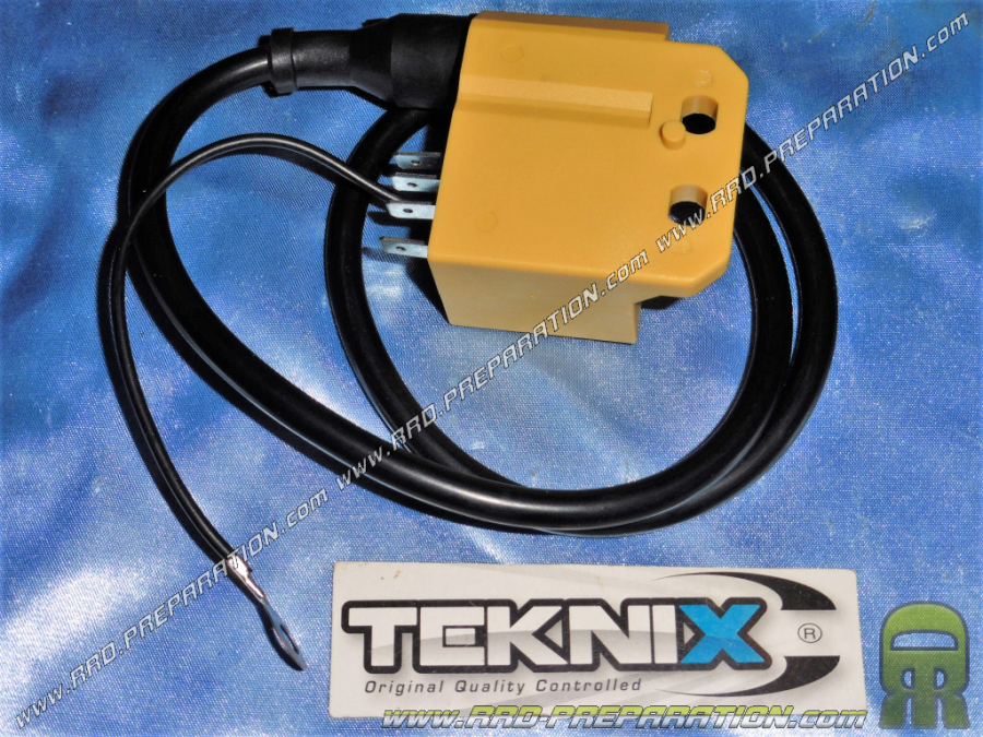 Bobine haute tension CDI integré TEKNIX type origine pour allumage AM6,  DERBI jusqu'à 2017