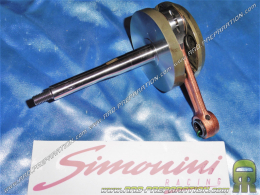 Crankshaft reinforced SIMONINI Racing long race 46mm for axis Ø12mm piston on PIAGGIO CIAO