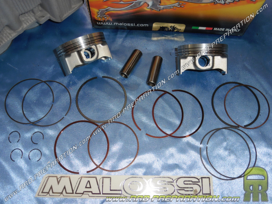 Piston Ø66mm forgés MALOSSI pour cylindre origine sur YAMAHA T MAX 500 ie 4T LC 2001 à 2011