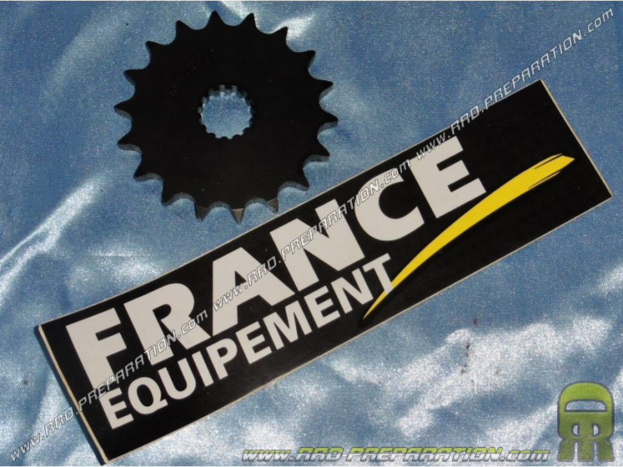 Pignon de chaîne en 428 FRANCE EQUIPEMENT pour moto 125cc DERBI GPR 2004, 2005 (dents au choix)