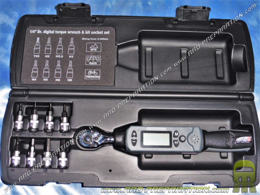 SUPER B TB-TW65 Digital torque wrench from 3 to 30nm of torque