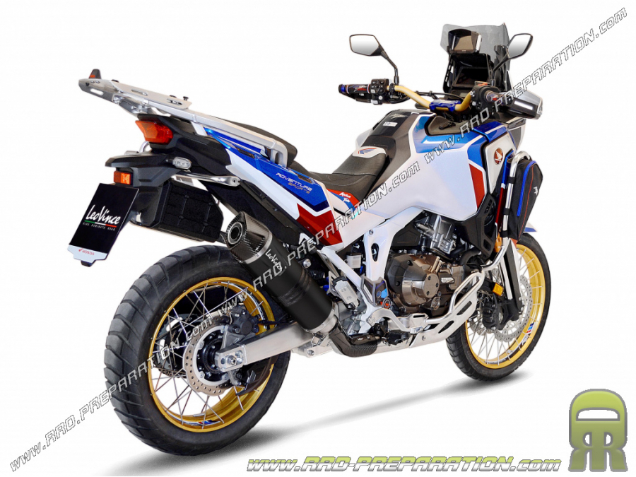 Silencieux d'échappement LEOVINCE LV ONE EVO BLACK pour HONDA CRF 1100 L AFRICA TWIN/ADVENTURE SPORT/DCT de 2020 à 2021