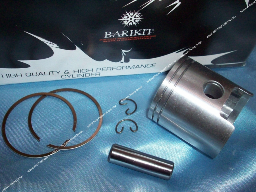 Piston mono-segment Ø47mm ou côte réalésage BARIKIT pour kit 70cc fonte sur SUZUKI SMX & RMX 50cc