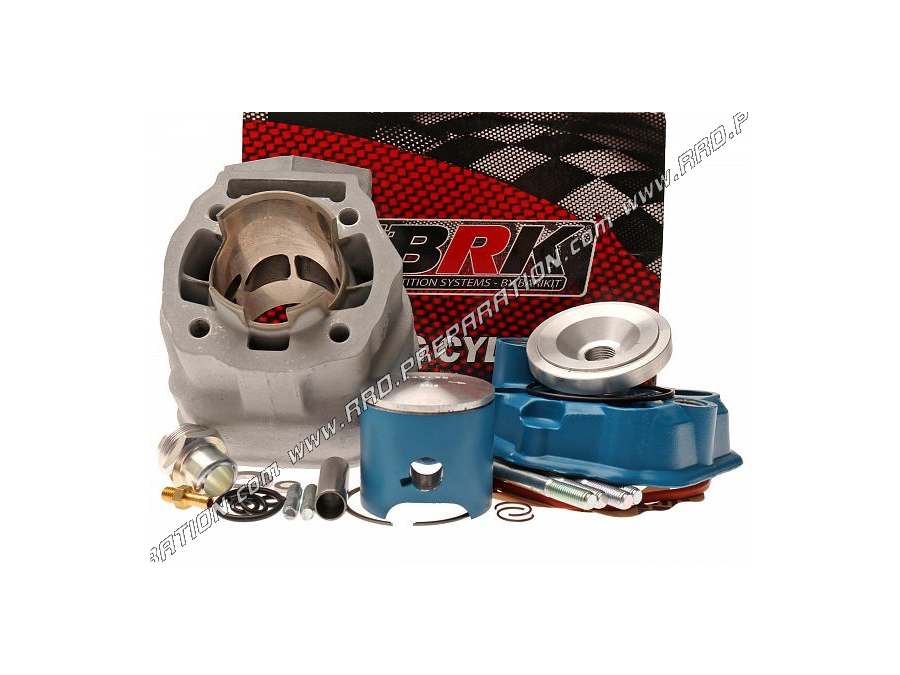 Kit 80cc haut moteur Ø50mm BARIKIT BRK RACING culasse à plot mono segment aluminium DERBI euro 3 & 4