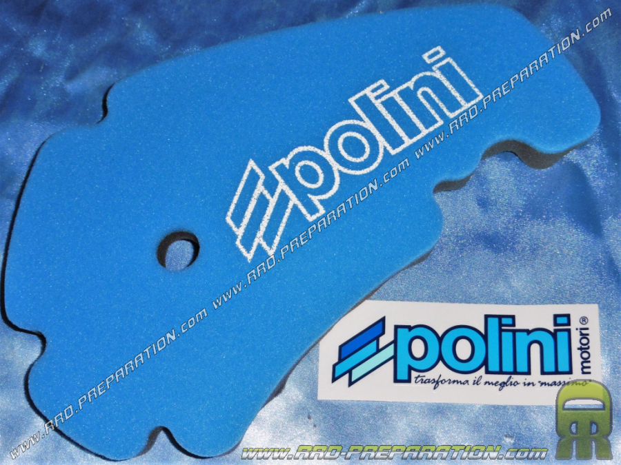 Air filter foam POLINI for air box original maxi-scooter APRILIA, DERBI, GILERA, PIAGGIO ... 125 to 500