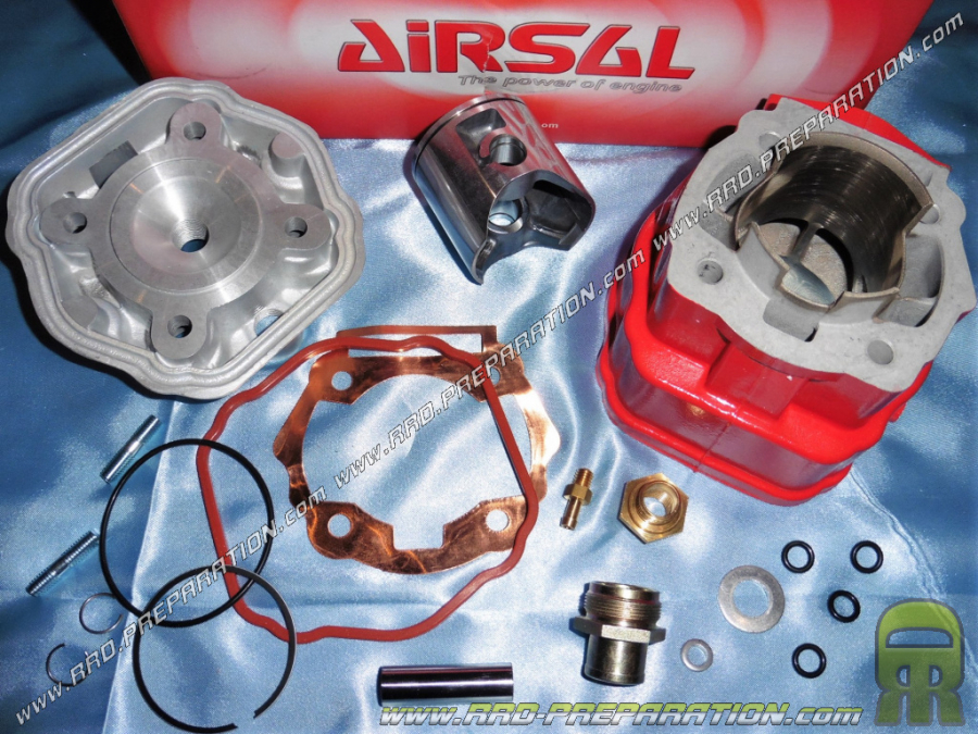 Kit 88cc alto motor Ø50mm AIRSAL Xtrem red (especial carrera 45mm) DERBI euro 3 & 4