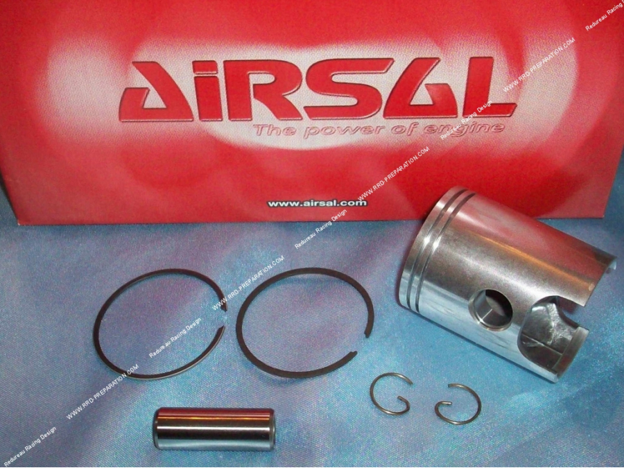 Pistón de dos segmentos AIRSAL Sport Luxe Ø40,3mm para kits de 50cc en minarelli am6