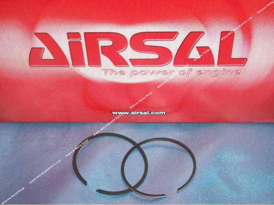 Set of 2 segments Ø40,3mm for AIRSAL Sport Luxe 50cc aluminum kit on minarelli am6