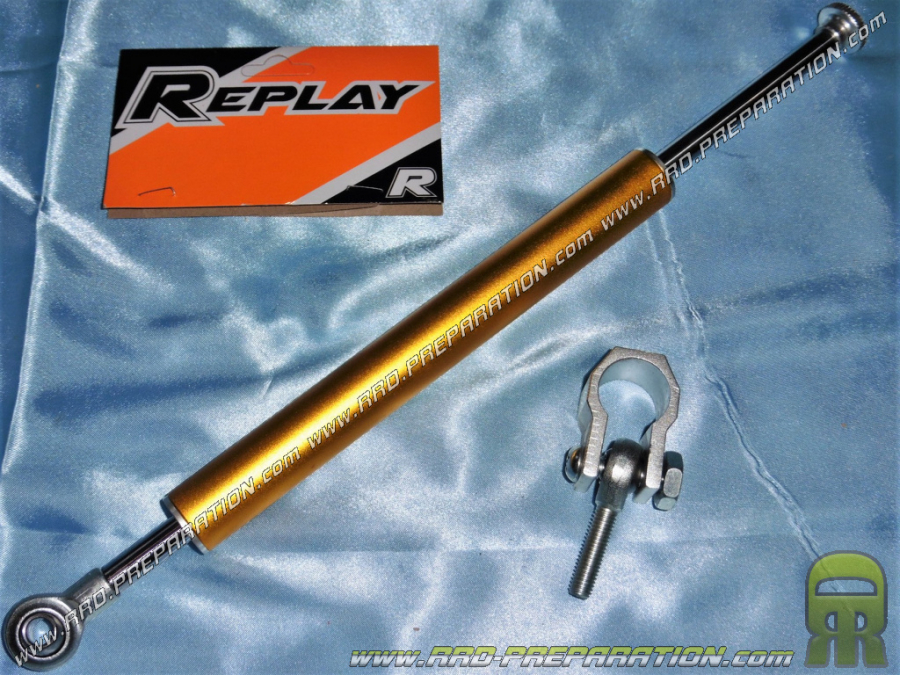 Amortisseur de direction REPLAY réglable 340mm avec collier de fixation