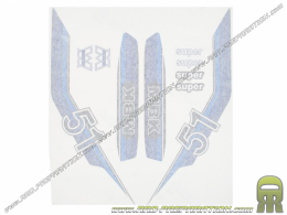 Pack autocollant type origine MBK 51 BLEU ( 8 pièces )