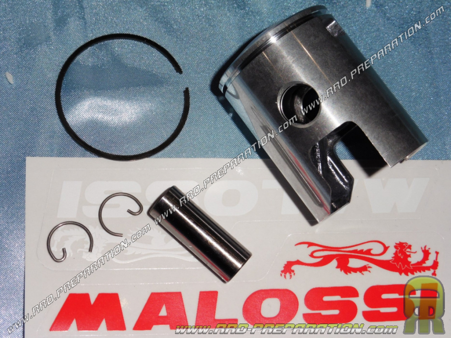 Piston mono-segment MALOSSI axe Ø12mm pour kit 60cc Ø42mm MALOSSI en aluminium pour PUCH Maxi 50...