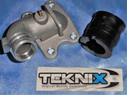 Intake pipe + TEKNIX sleeve for 50cc scooter PEUGEOT SPEEDFIGHT, TREKKER, VIVACITY, BUXY ...