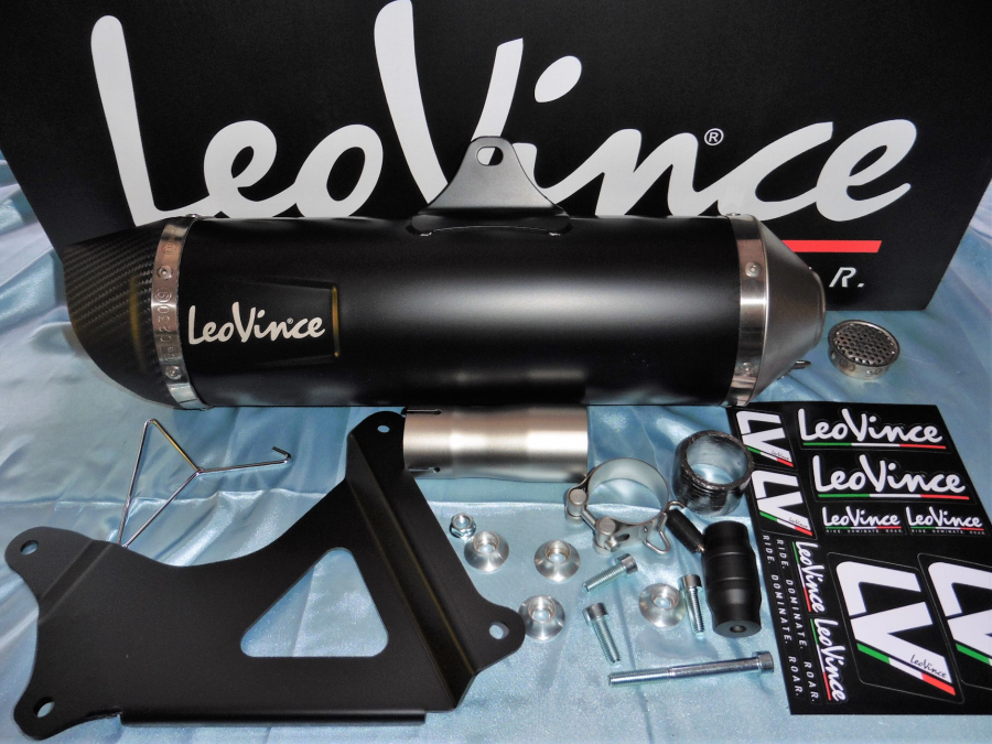 LEOVINCE NERO exhaust silencer for PIAGGIO BEVERLY 350 SPORT TOURING EURO 3 from 2011 to 2016