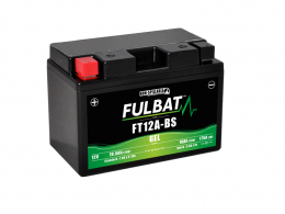 Batterie FULBAT FT12A-BS 12V 10Ah (gel sans entretien) pour moto, scooter, quad ...