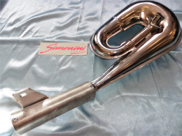 Exhaust SIMONINI SHORT CHROME for HONDA CAMINO, PA50, HOBBIT ...