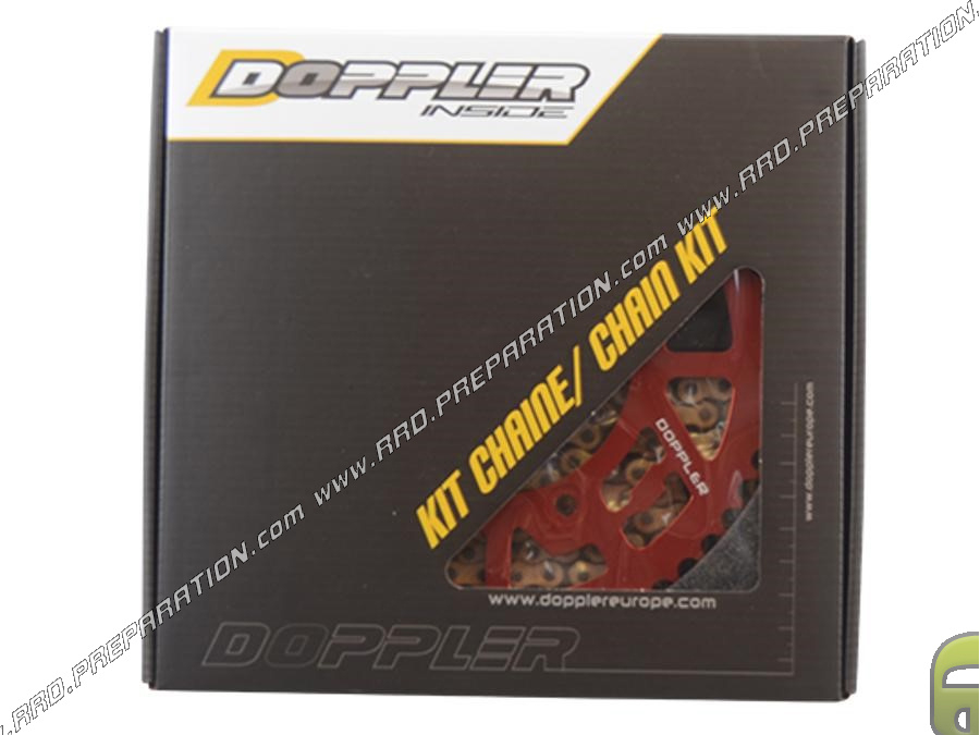 DOPPLER chain kit red anodized 420/13 X 53 for BETA RR FACTORY 50 from 2005