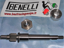 Transmission shaft for transition from single clutch to variator on PIAGGIO CIAO