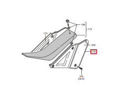 Placa lateral negra POLINI para POLINI MINICROSS X3, XP4, X5, XP 65 R