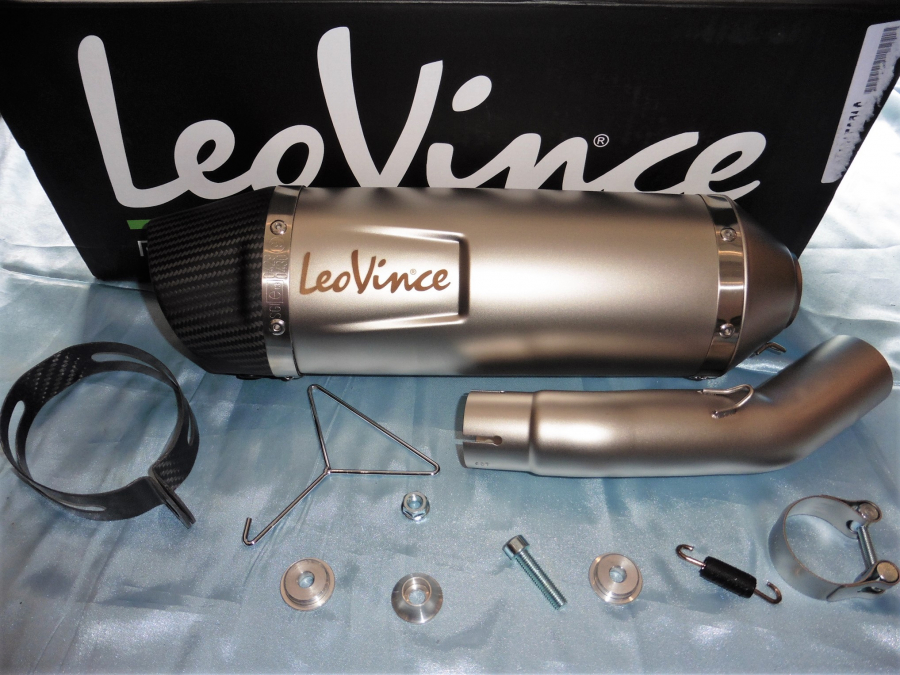 LV ONE EVO INOX DARK/CARBON LeoVince 14010 POT LIGNE LEOVINCE SUZUKI GSR 750 2013 