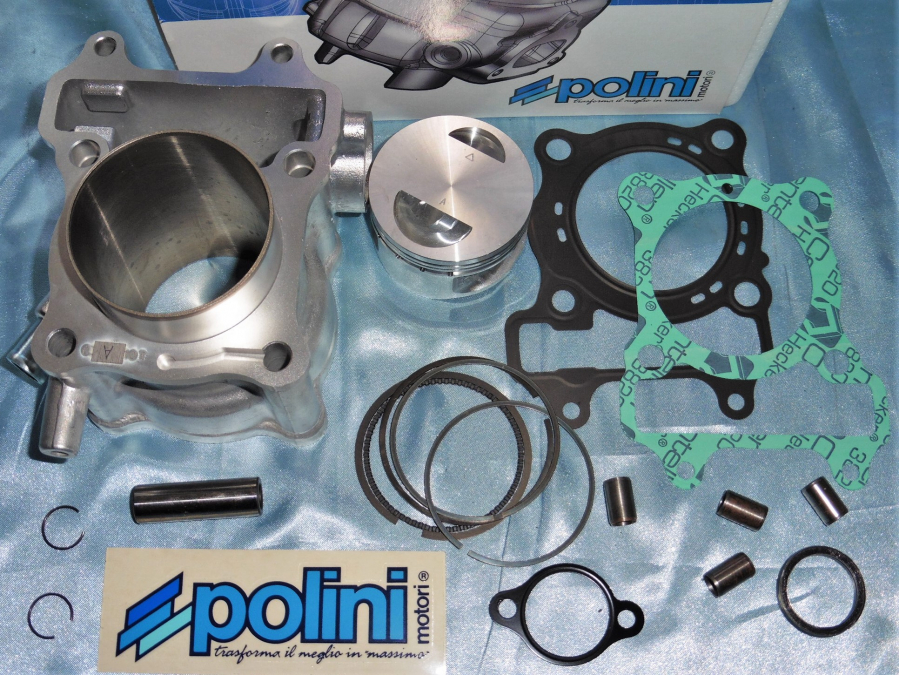 Kit 175cc POLINI Ø61mm aluminium pour maxiscooter 150cc HONDA SH, KEEWAY OUTLOOK, BENELLI CAFFENERO ...