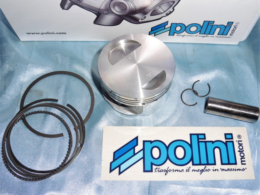 Piston POLINI Ø61 pour kit 175cc POLINI Ø61mm aluminium sur scooter 150cc HONDA SH, KEEWAY OUTLOOK, BENELLI CAFFENERO ...