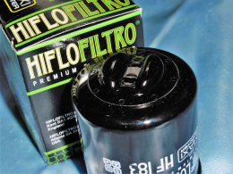 Filtre à huile HIFLO FILTRO pour moto, quad ADIVA, APRILIA, BENELLI, DERBI, GILERA, ITALJET, MALAGUTI, PIAGGIO, VESPA...