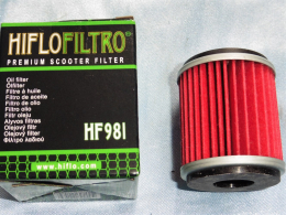 Filtre à huile HIFLO FILTRO HF981 type origine pour maxiscooter 125cc MBK CITYCRUISER, YAMAHA VP, YP ...