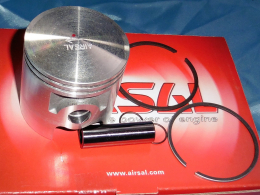 Piston bi segment AIRSAL Ø52mm pour kit 105 cc  AIRSAL aluminium pour HONDA YUPI 90, BALI, SJ, SH 100 avant 1996