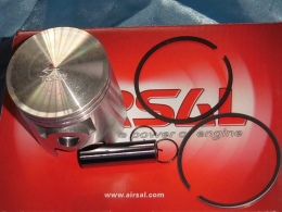 Piston bi segment AIRSAL Ø52mm pour kit 105 cc  AIRSAL aluminium pour HONDA YUPI 90, BALI, SJ, SH 100 avant 1996