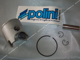 Piston mono segment POLINI Ø47,6mm axe 12mm pour kit 70cc EVOLUTION 3 & BIG EVOLUTION sur scooter minarelli horizontal liquide, 