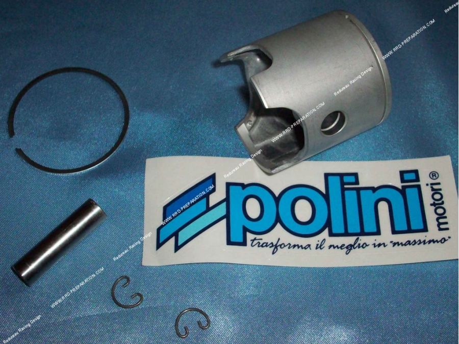 Piston mono segment POLINI Ø47,6mm axis 12mm for kit 70cc EVOLUTION 2 on liquid horizontal minarelli scooter, PIAGGIO ...