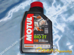 Huile moteur 100% synthèse MOTUL BIO 2T pour tondeuse, motoculteur, tronçonneuse...