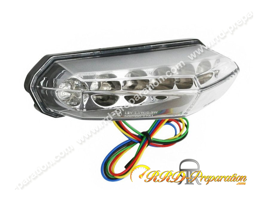 Feu arrière à leds avec CLIGNOTANT pour DERBI SENDA DRD X-TREME, X-RACE, GILERA RCR, SMT 50