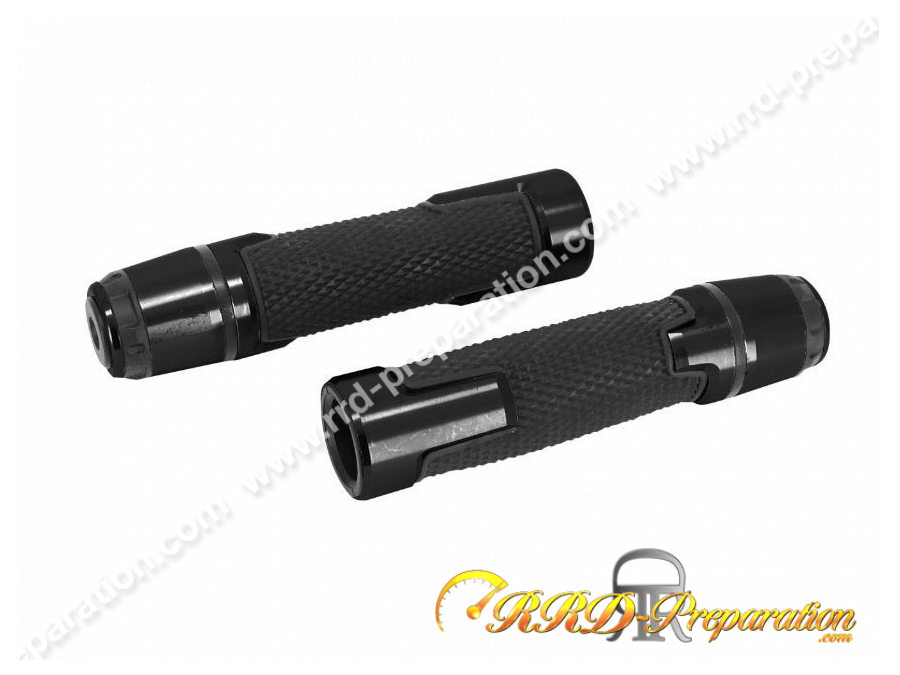 Revêtement de poignée antidérapant AVOC avec embouts de guidon anodisé noir, rouge ou bleu pour moto YAMAHA 700 MT-07 Revêtement de poignée antidérapant AVOC avec embouts de guidon anodisé noir, rouge ou bleu pour moto YAMAHA 700 MT-07