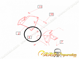 Caoutchouc PIAGGIO pour carrosserie, feu sur moto APRILIA RS4 50, 125, RSV4 1000 ...