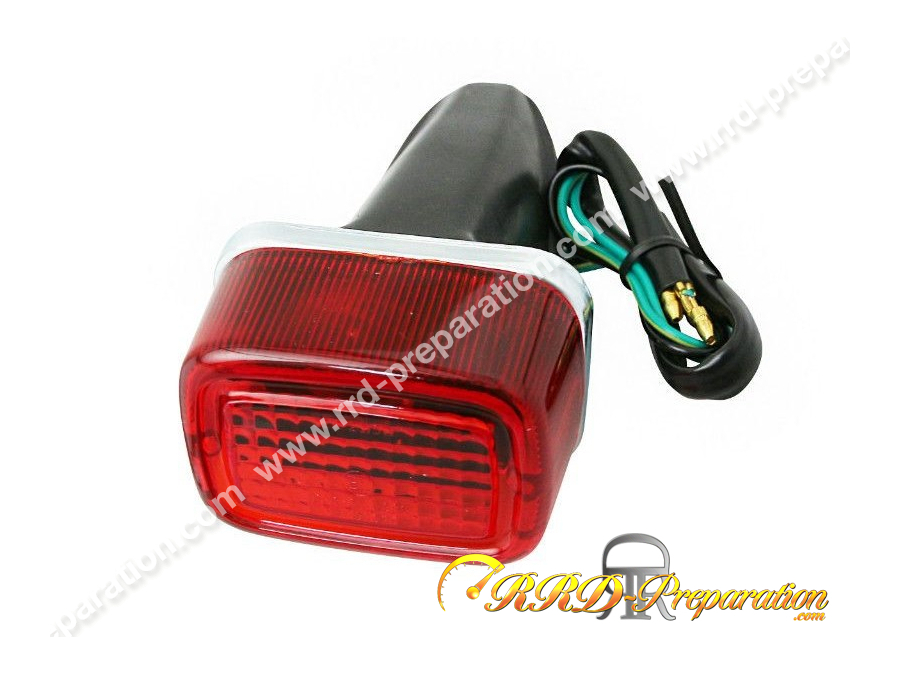 FEU ARRIERE UNIVERSEL REPLAY A LEDS OVALE ROUGE 15 LEDS ** - FP MOTO