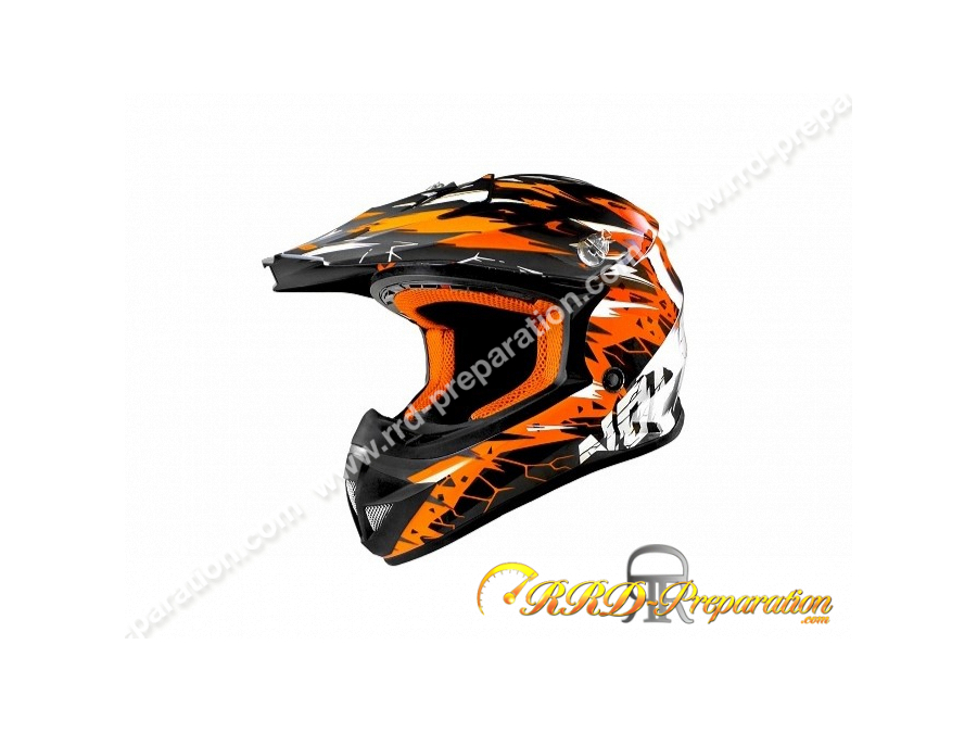 Casque cross FURIOUS ULTIMATE SHOT Caméléon brillant - , Casque  Cross