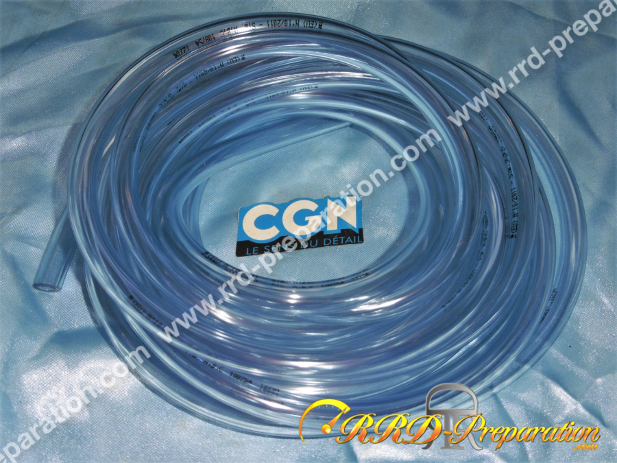Durite d'essence CGN transparente Ø8x12mm spécial SOLEX (1m)