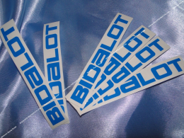 Sticker BIDALOT BLUE 14.5cm on transparent background