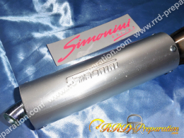 Pot d’échappement SIMONINI silencieux aluminium pour MALAGUTI FIFTY TOP, FULL, CX, MORINI G30...