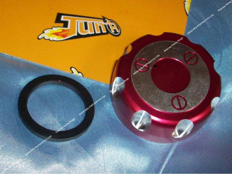 TUNR aluminum tank cap for DERBI SENDA, SM, EN DURO , XTREM, XRACE, DRD ..., colors to choose from