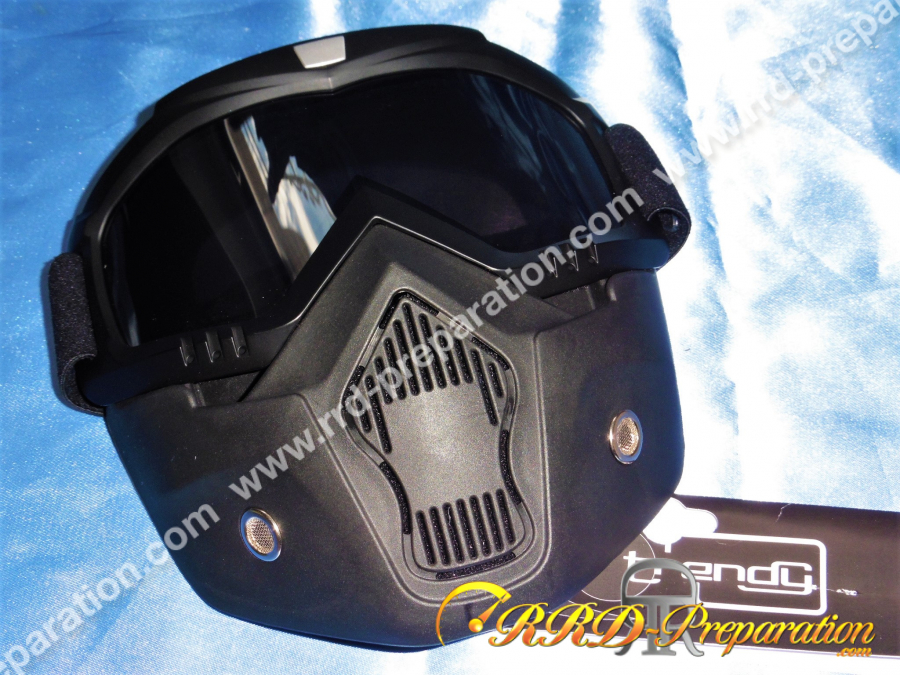 Casco, máscara JET 19 T-101 DARK KNIGHT MAT