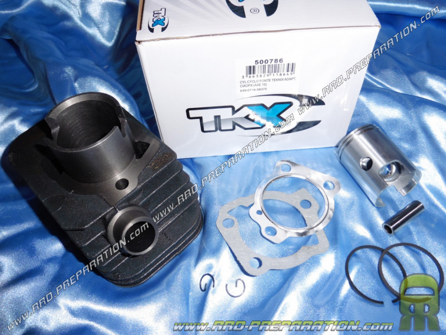 Kit 50cc Ø38,40mm without cylinder head (axis Ø10mm) TEKNIX cast iron PIAGGIO Ciao