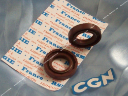 Par de 2 spy seals (spi seal) CGN cigüeñal viton competición para motor mécaboite DERBI euro 1, 2 & 3