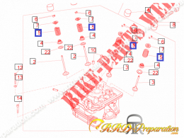 Ressort de poussoir de soupape PIAGGIO pour moto 125cc 4T APRILIA RS4, RS, DERBI GPR, TERRA ...