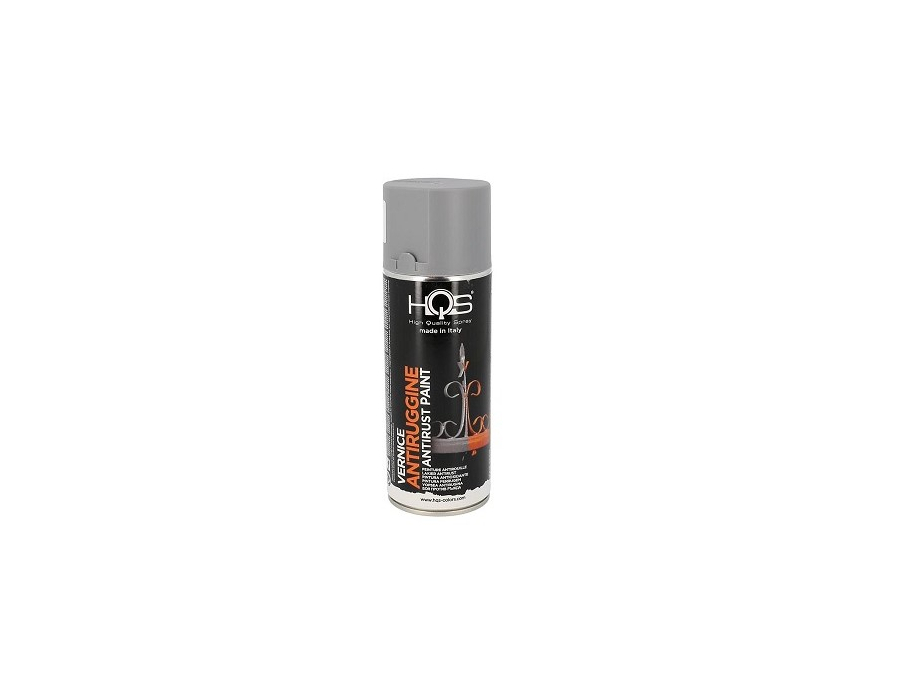 Bombe spray de peinture apprêt anti-rouille gris ou blanc pour métaux HQS 400ml